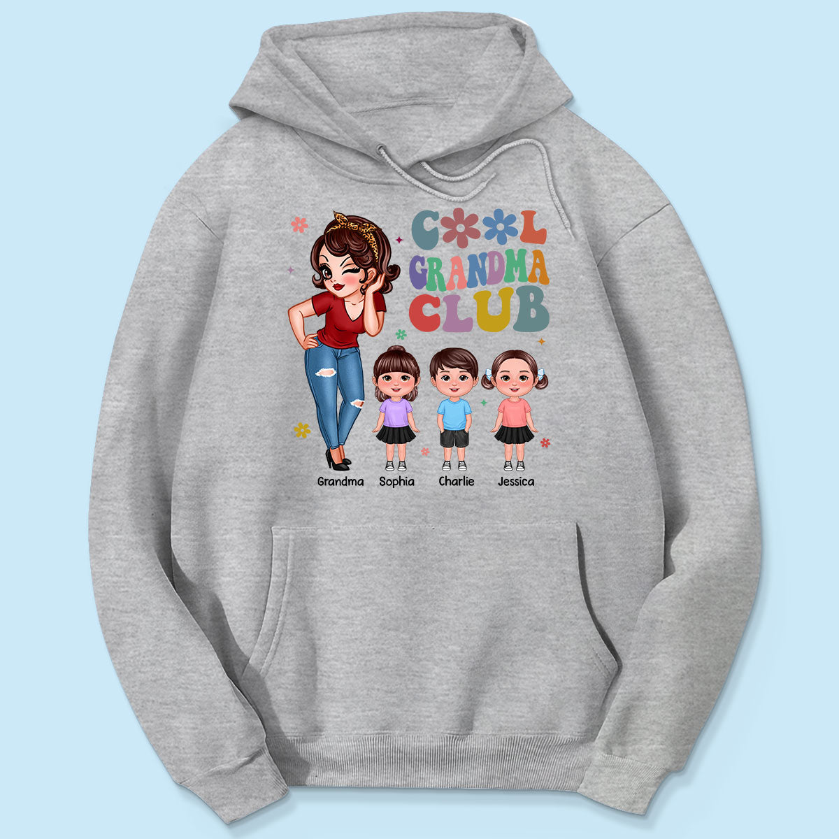 Cool Grandma Club Personalized Shirt, Gift For Grandma