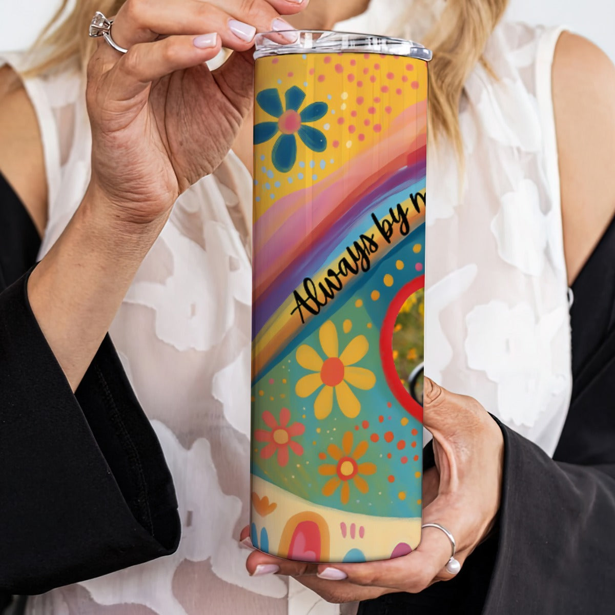 Always By My Side Forever In My Heart Skinny Tumbler 20oz