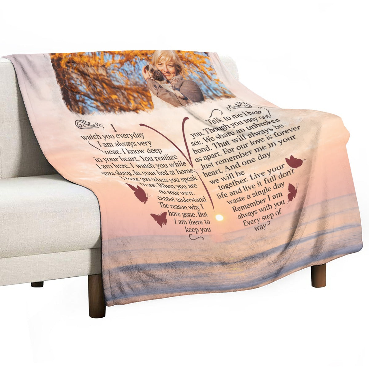 I Never Left You - Personalized Photo Blanket