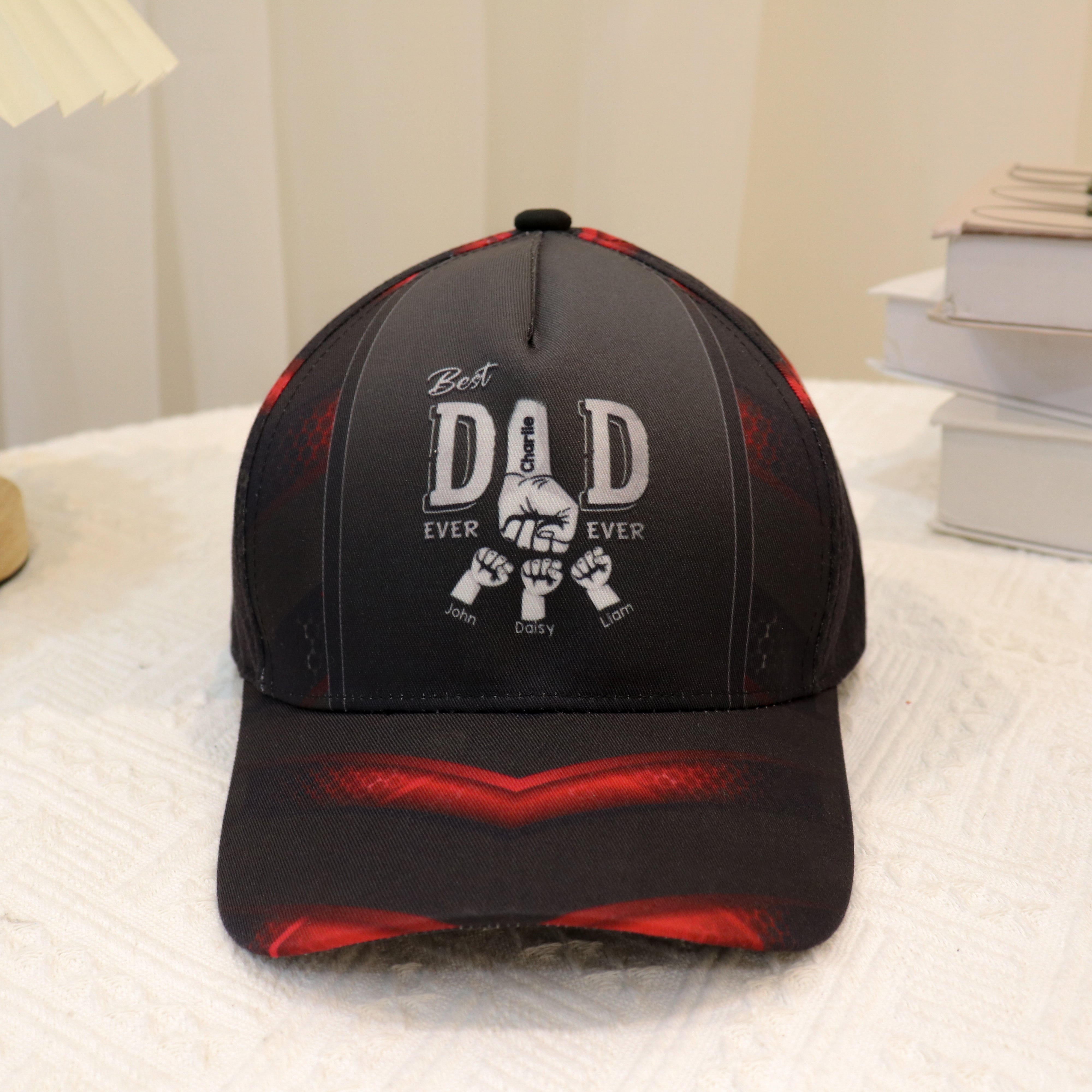 Best Dad Ever Fist Bump Personalized Classic Cap, Gift For Dad, Gift For Husband, for Father's Day