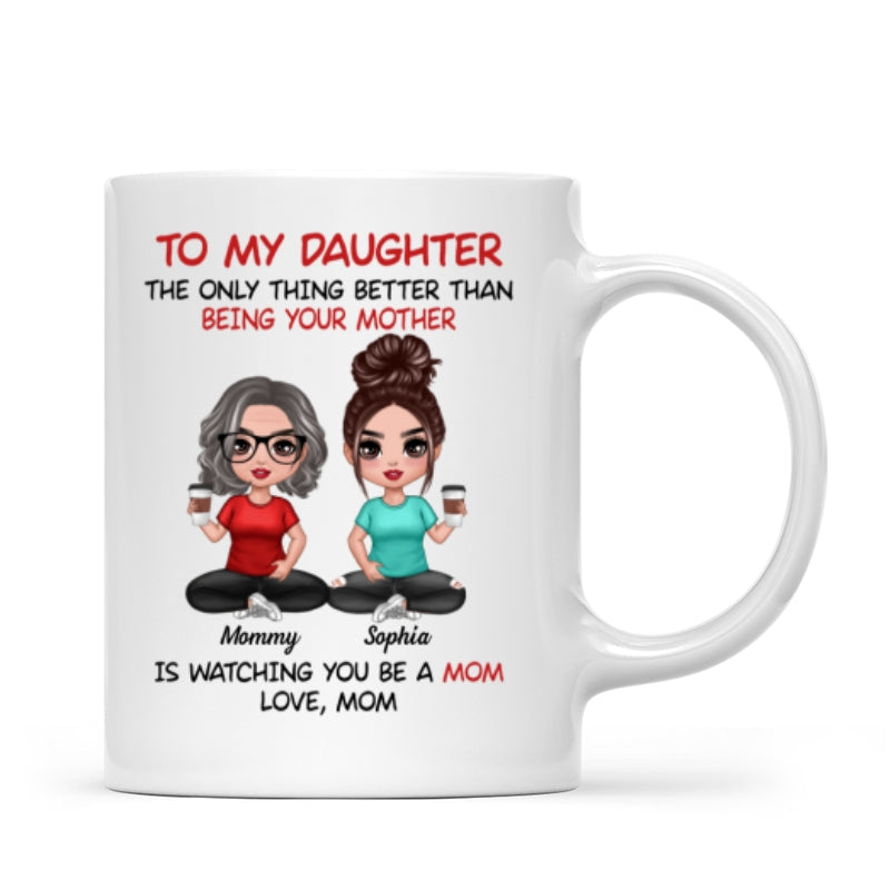 To My Daughter From Mom Personalized Mug, Heartfelt Gift For Daughter