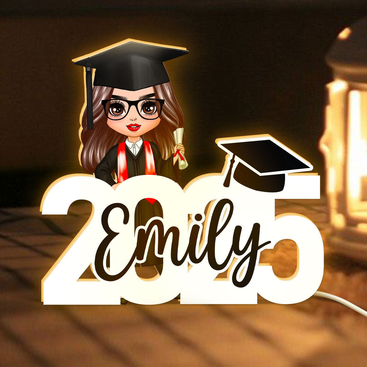 2025 Graduation New Chapter Personalized Light Box, Graduation Gift
