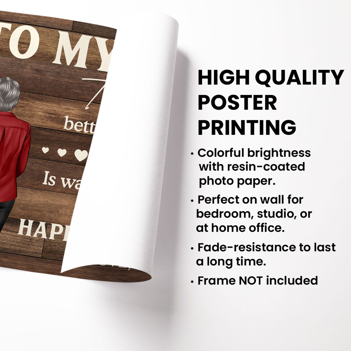 To My Son Happy Father's Day Personalized Poster, Heartfelt 2025 Father's Day Gift For Son