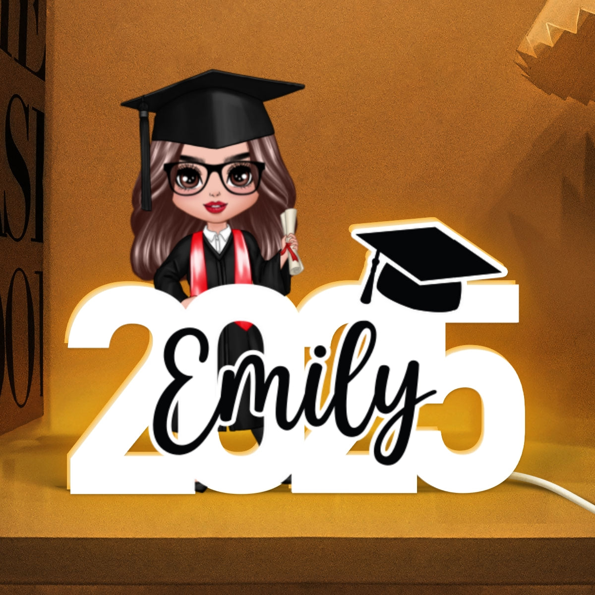 2025 Graduation New Chapter Personalized Light Box, Graduation Gift