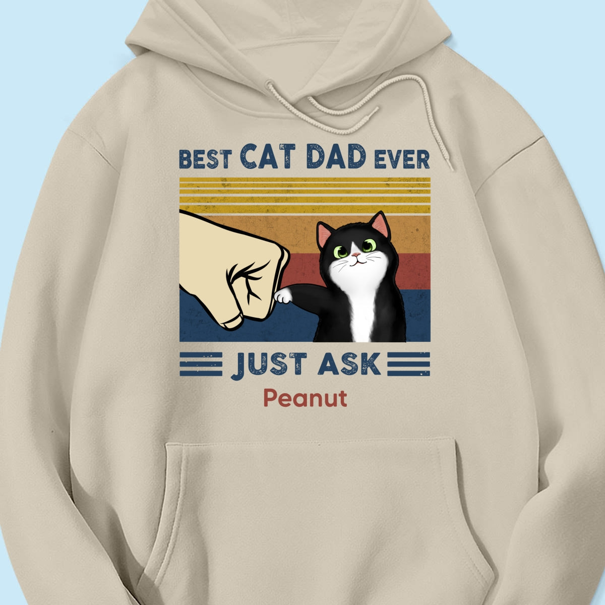 Best Cat Dad Ever - Personalised Father's Day Gift | Premium Quality T-Shirt