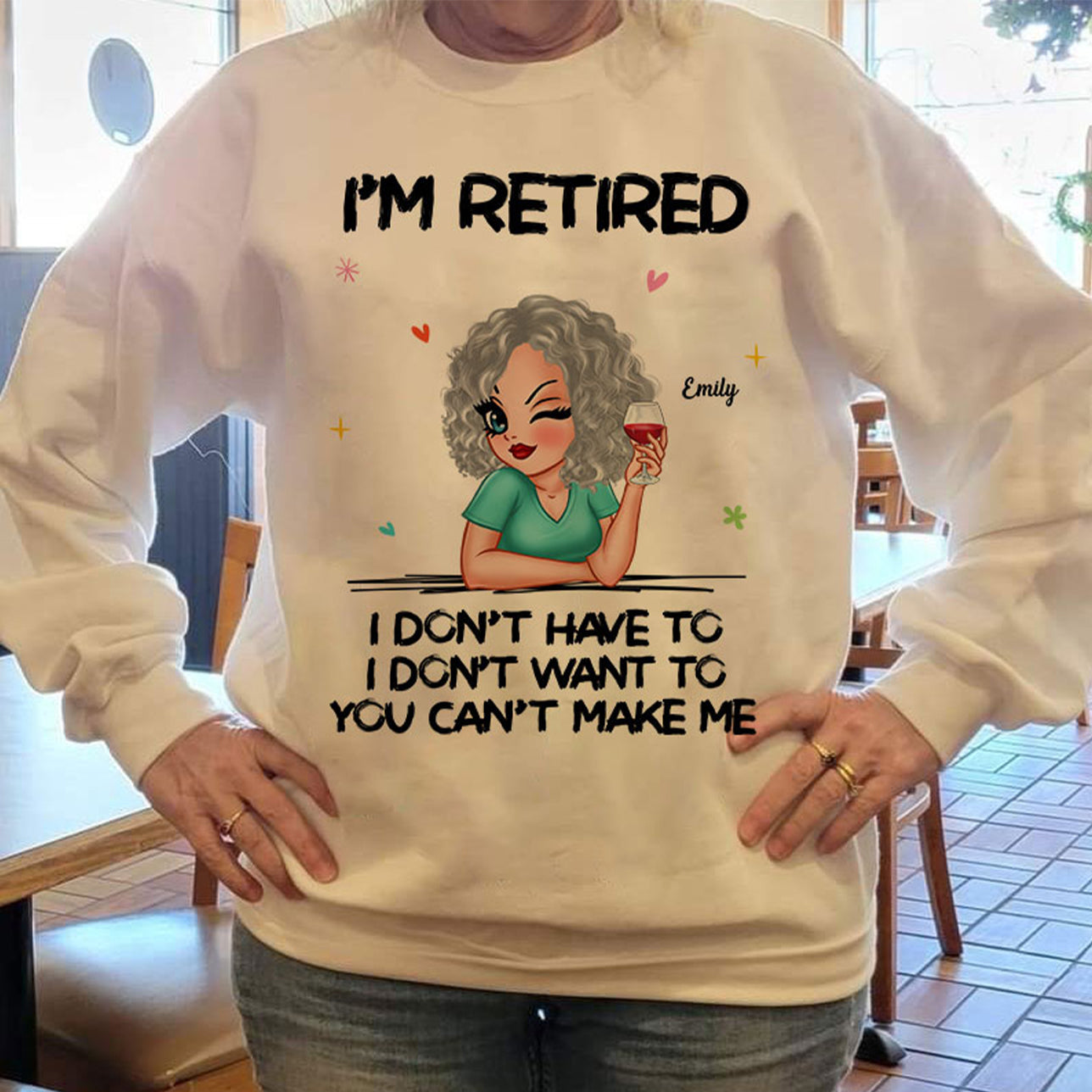 I‘m Retired You Can’t Make Me Personalized Shirt, Funny 2025 Retirement Gift