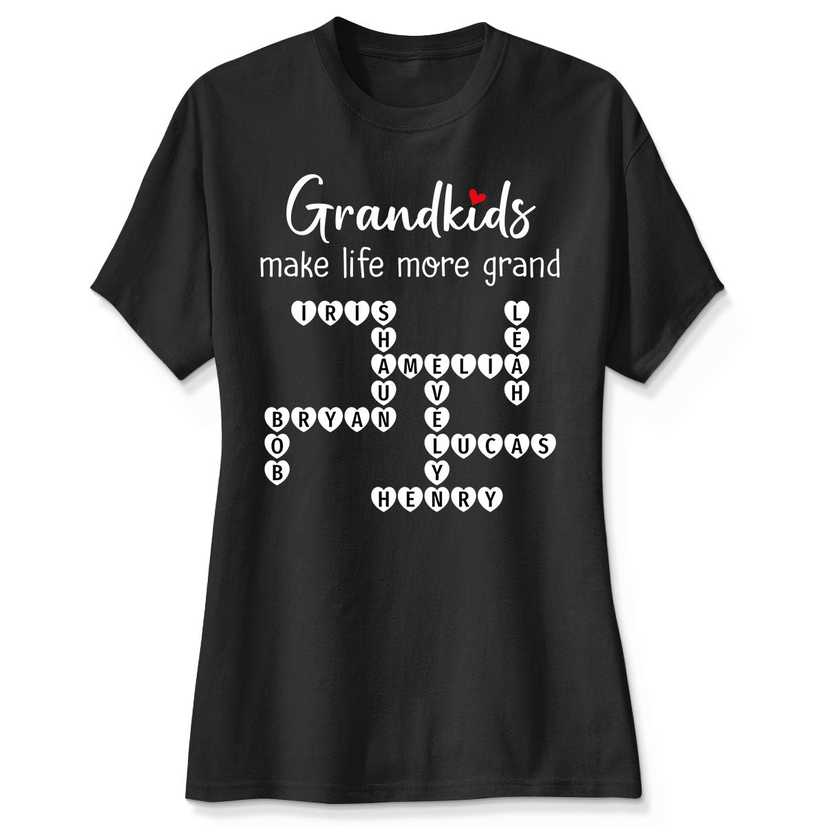 The Greatest Gift You Ever Know Crossword Puzzle Art Personalized Shirt | A Heartfelt Gift for Grandma's Birthday, Mother’s Day, or Just Because