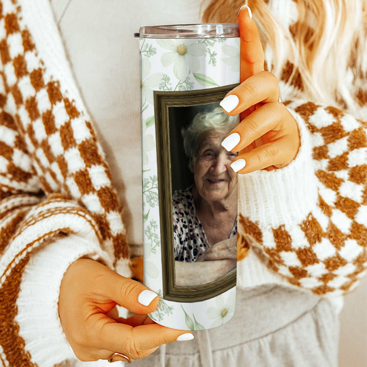 Part Of My Heart Is My Angel Photo Frame Skinny Tumbler 20oz