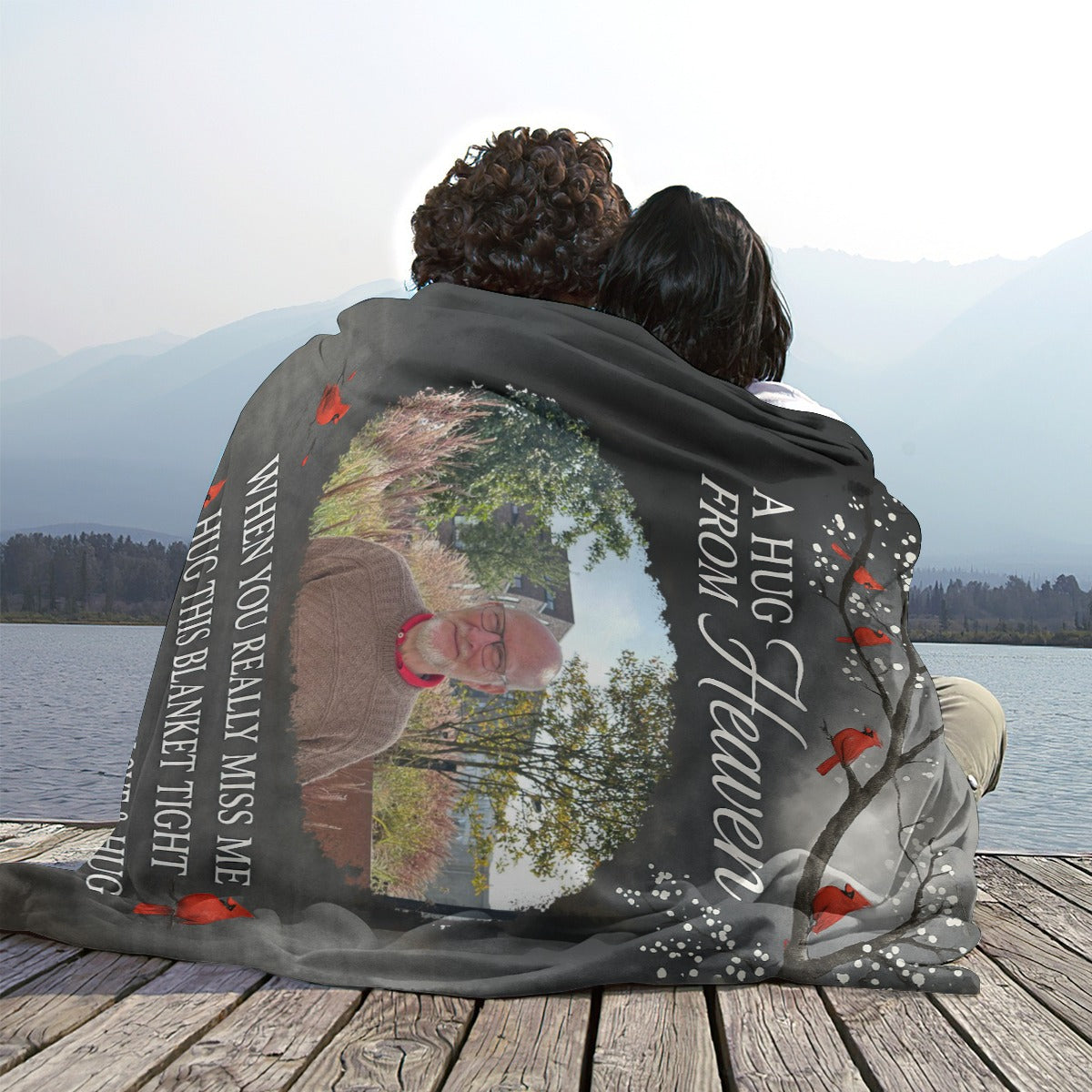 Personalized Blanket, Custom Memorial Photo Gifts for Family Members