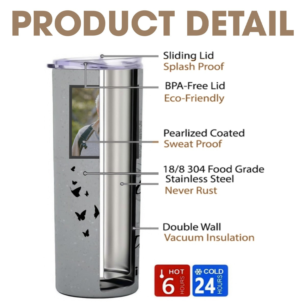 Your Legacy Of Love Kindness Strength Memorial Skinny Tumbler 20oz