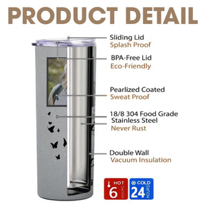 Your Legacy Of Love Kindness Strength Memorial Skinny Tumbler 20oz