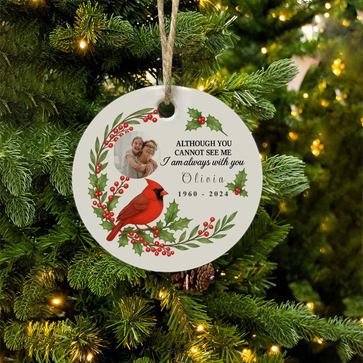 Round Christmas Ceramic Decoration Ornaments