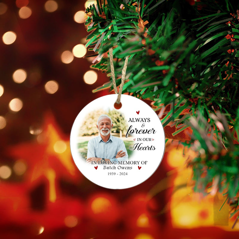 Always And Forever Keepsake Memorial Ceramic Ornament