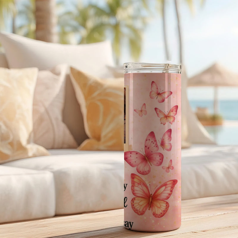 Butterfly Poem In Loving Memory Skinny Tumbler 20oz