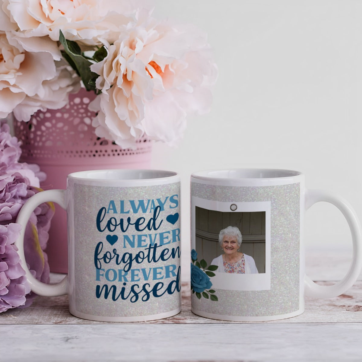 Memorial Always Loved Never Forgotten Mug Wrap 11oz