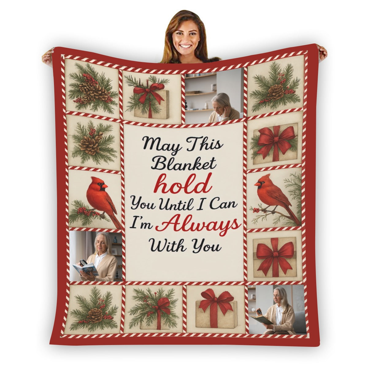 Personalized Memorial Blanket, Custom Photo Memorial Blanket