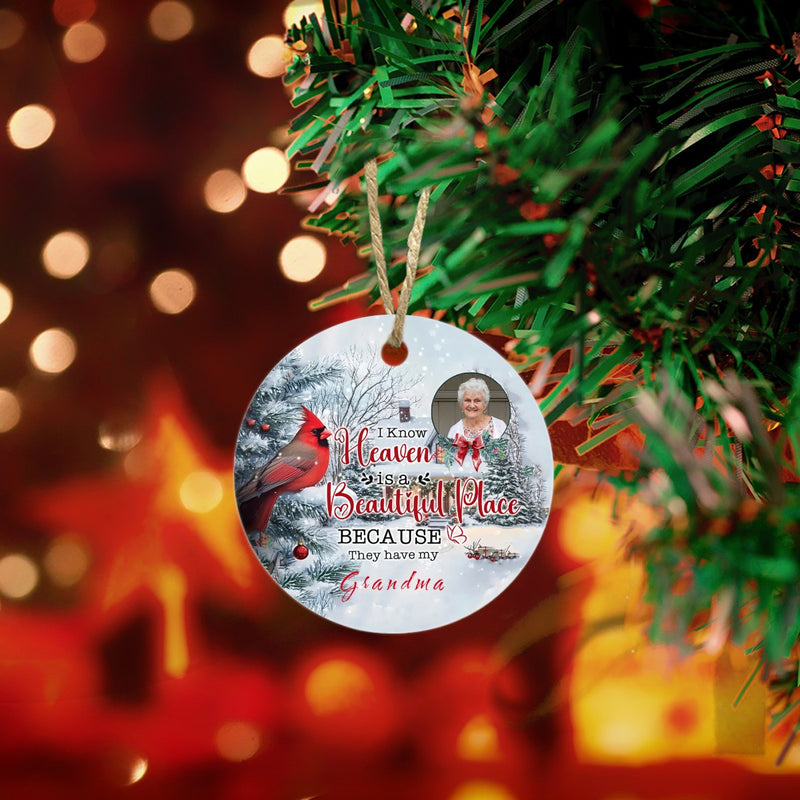 I'm Always With You Round - Round Christmas Ceramic Ornaments