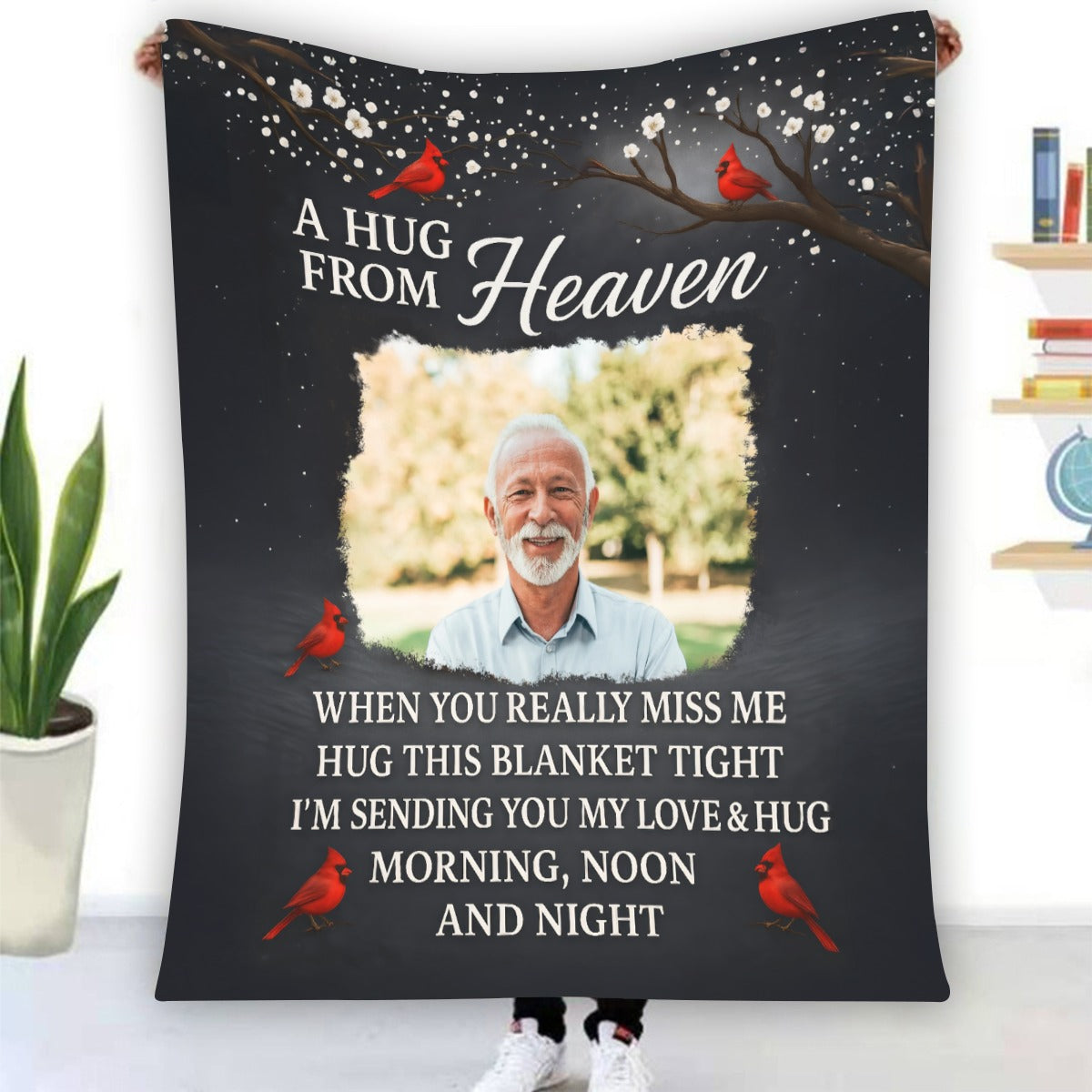 A Hug From Heaven - Personalized Photo Blanket