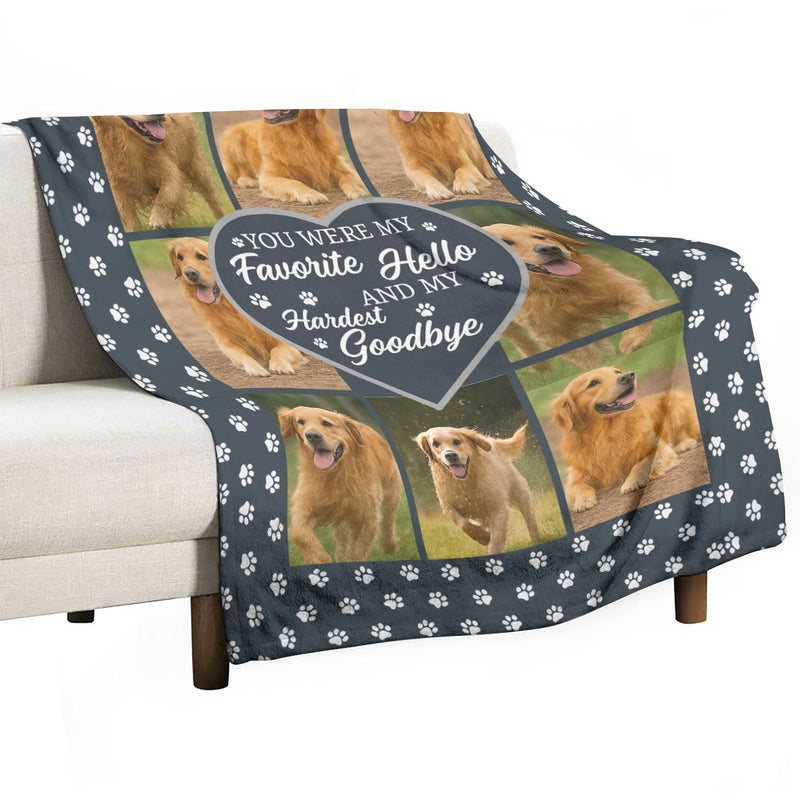 Custom Photo My Hardest Goodbye - Personalized Photo Blanket