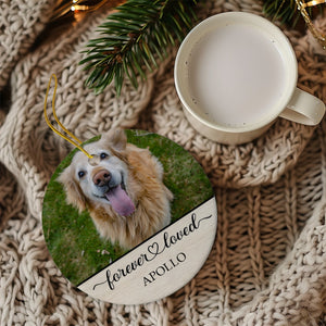 Forever Loved Dog Memorial Ceramic Ornament