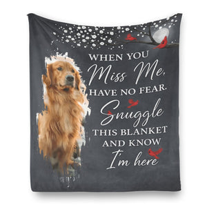 Snuggle This Blanket Memorial Pet Loss - Personalized Photo Blanket