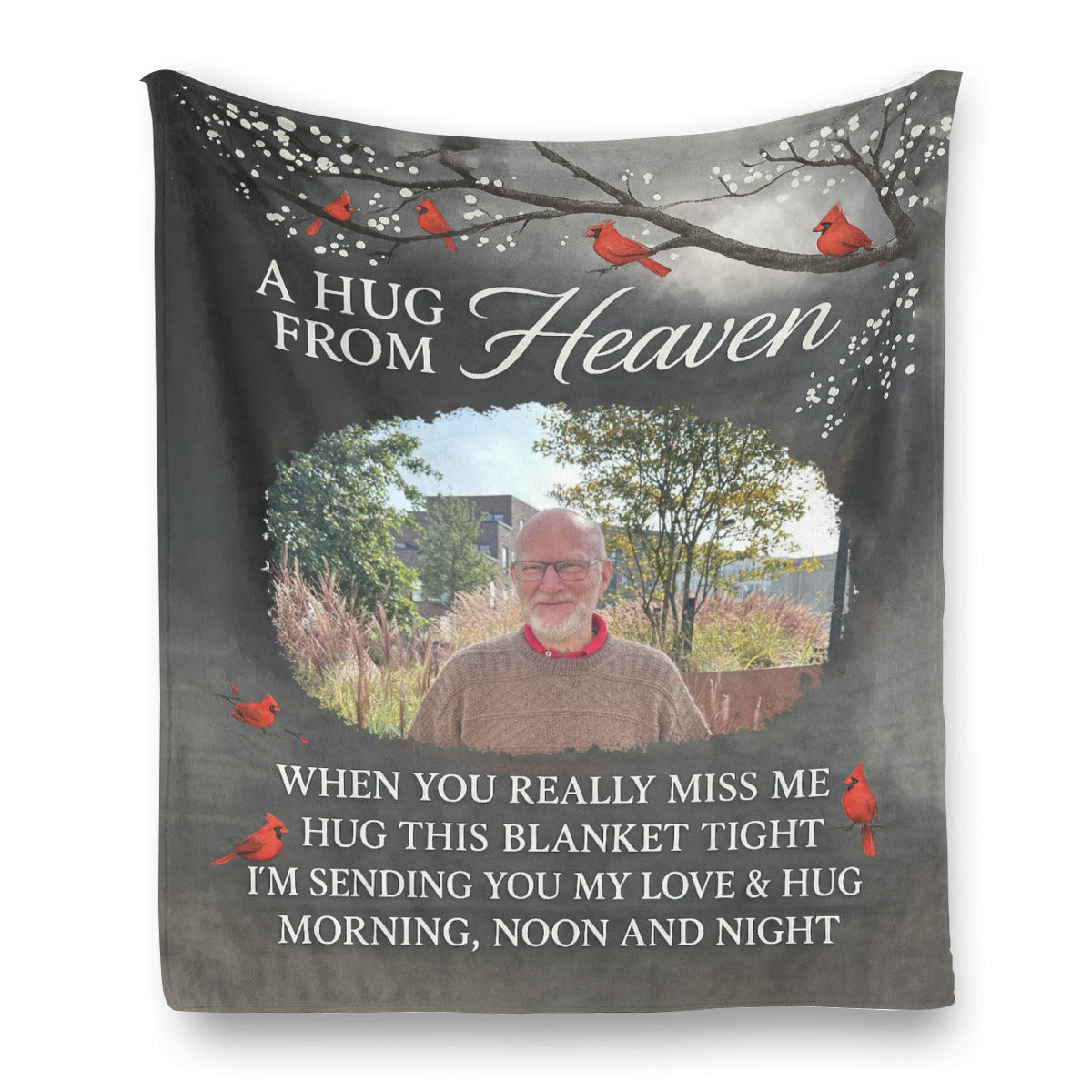Personalized Blanket, Custom Memorial Photo Gifts for Family Members