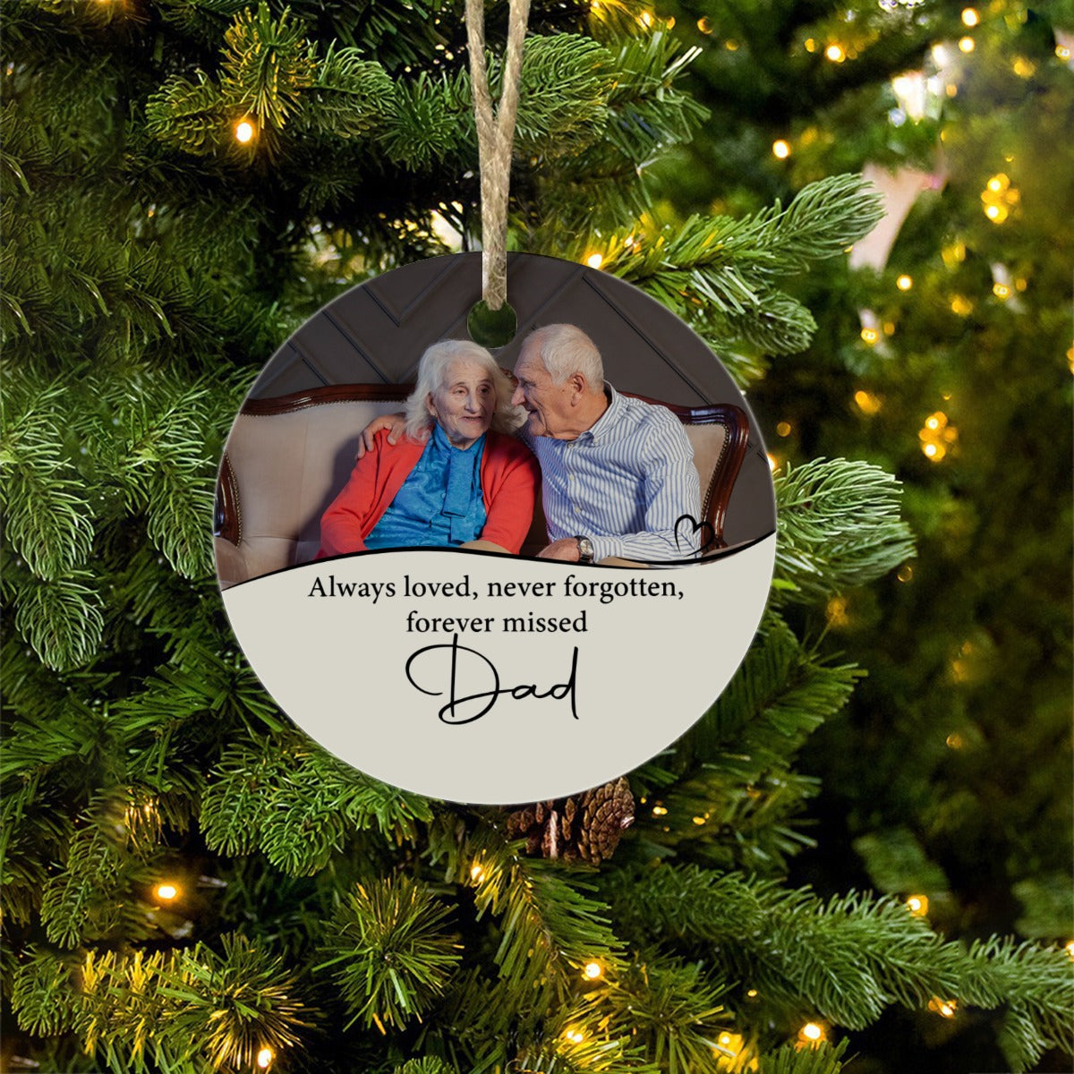 Personalized Photo Memorial Ceramic Ornaments
