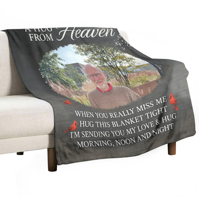 Personalized Blanket, Custom Memorial Photo Gifts for Family Members