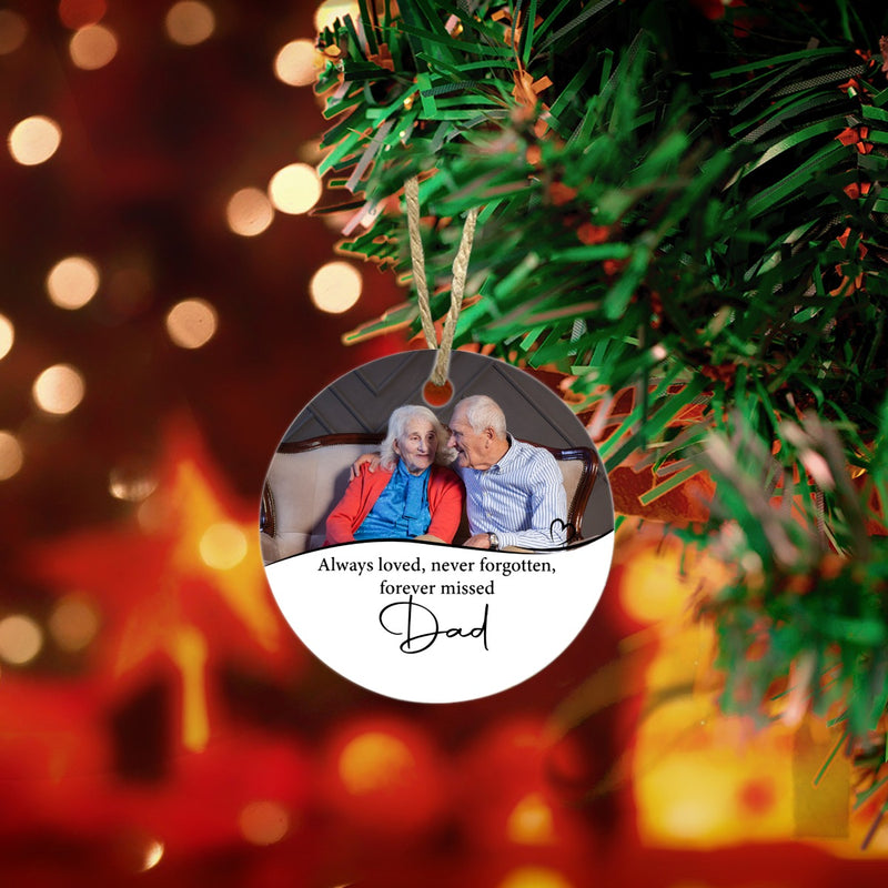 Personalized Photo Memorial Ceramic Ornaments