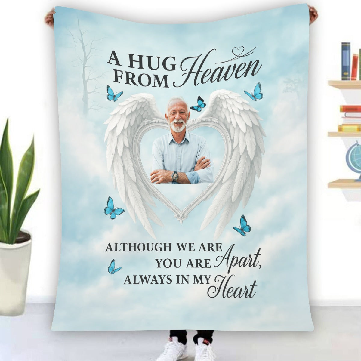 A Hug From Heaven - Personalized Photo Blanket