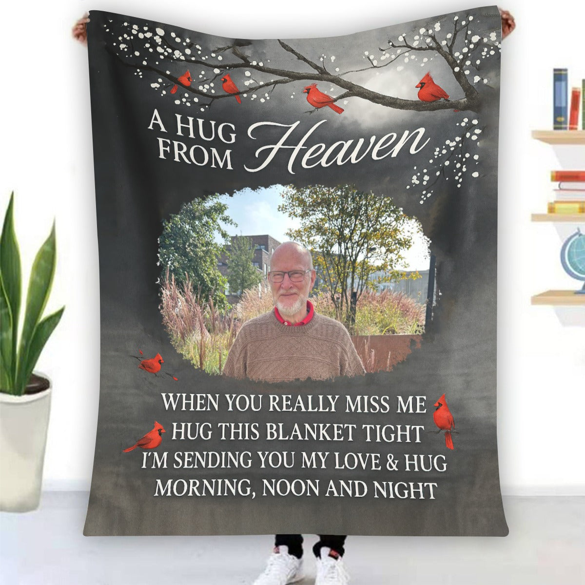 Personalized Blanket, Custom Memorial Photo Gifts for Family Members