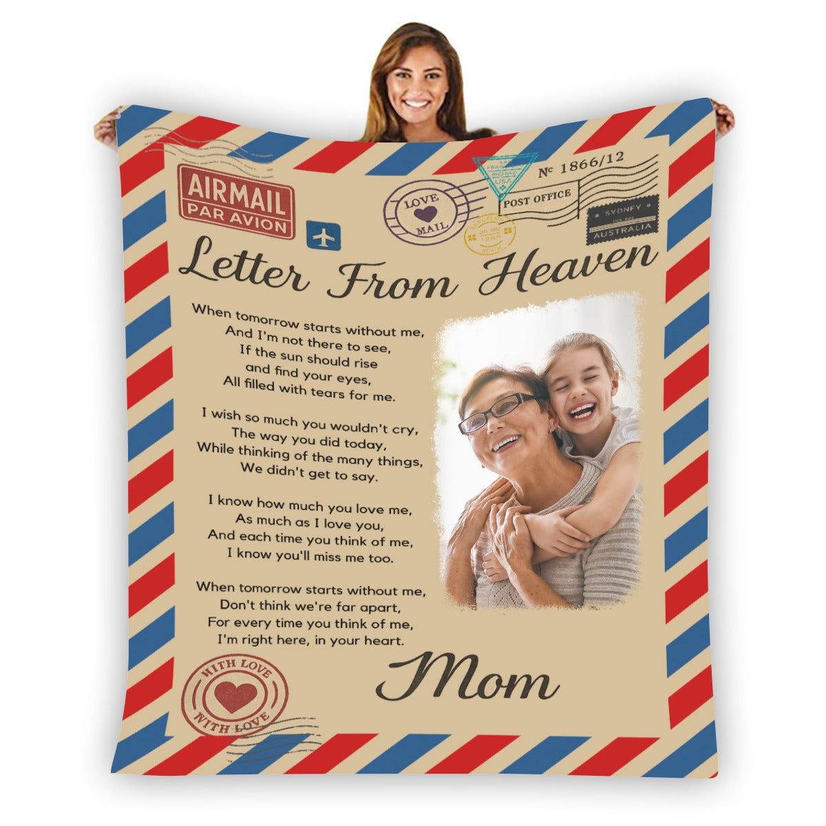 Letter From Heaven Photo Blankets