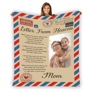 Letter From Heaven Photo Blankets