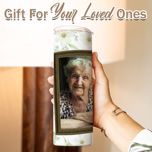 Part Of My Heart Is My Angel Photo Frame Skinny Tumbler 20oz