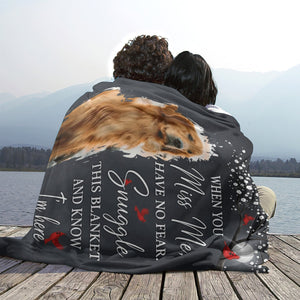 Snuggle This Blanket Memorial Pet Loss - Personalized Photo Blanket
