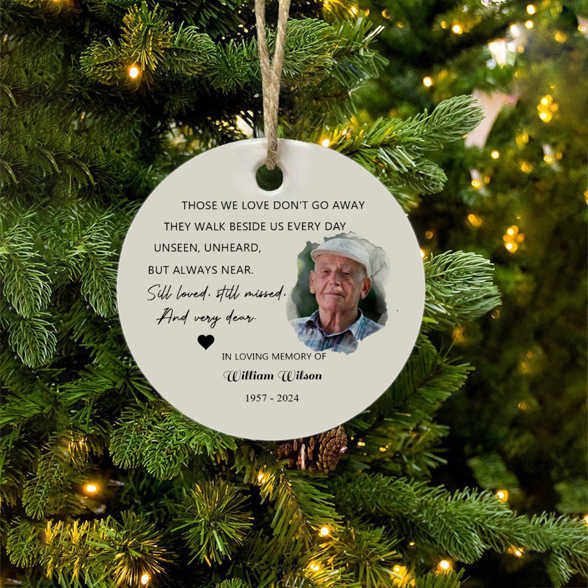 Still Loved Still Missed Memorial Keepsake Ceramic Ornament