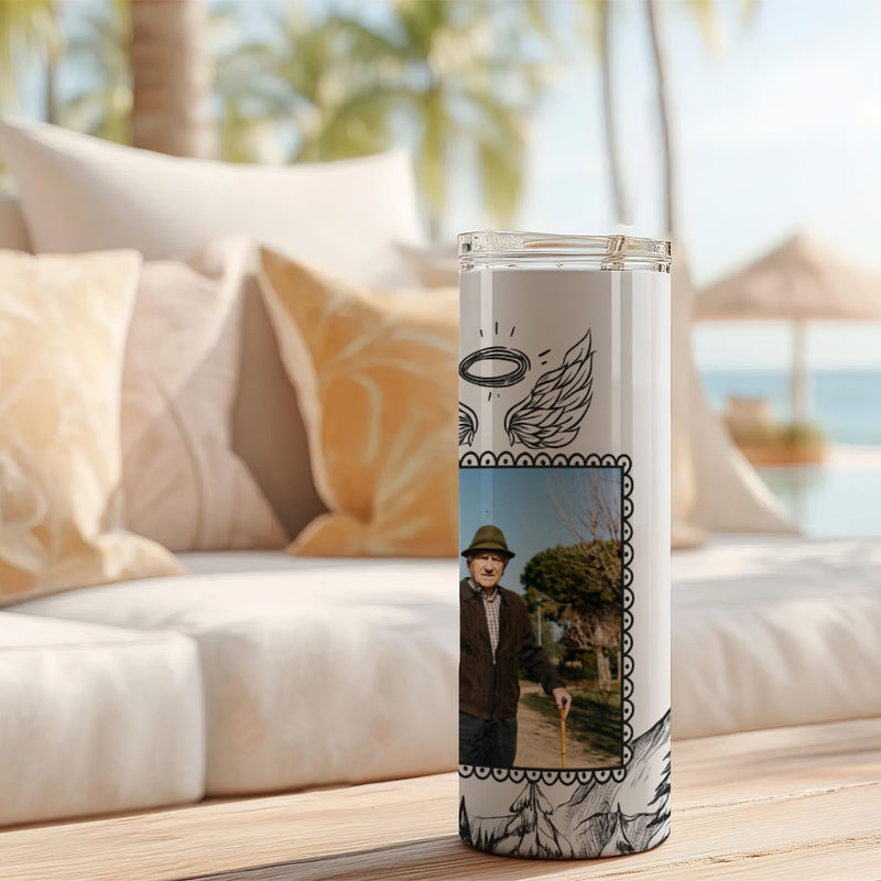 I'll Hold You In My Heart Memorial Custom Skinny Tumbler 20oz