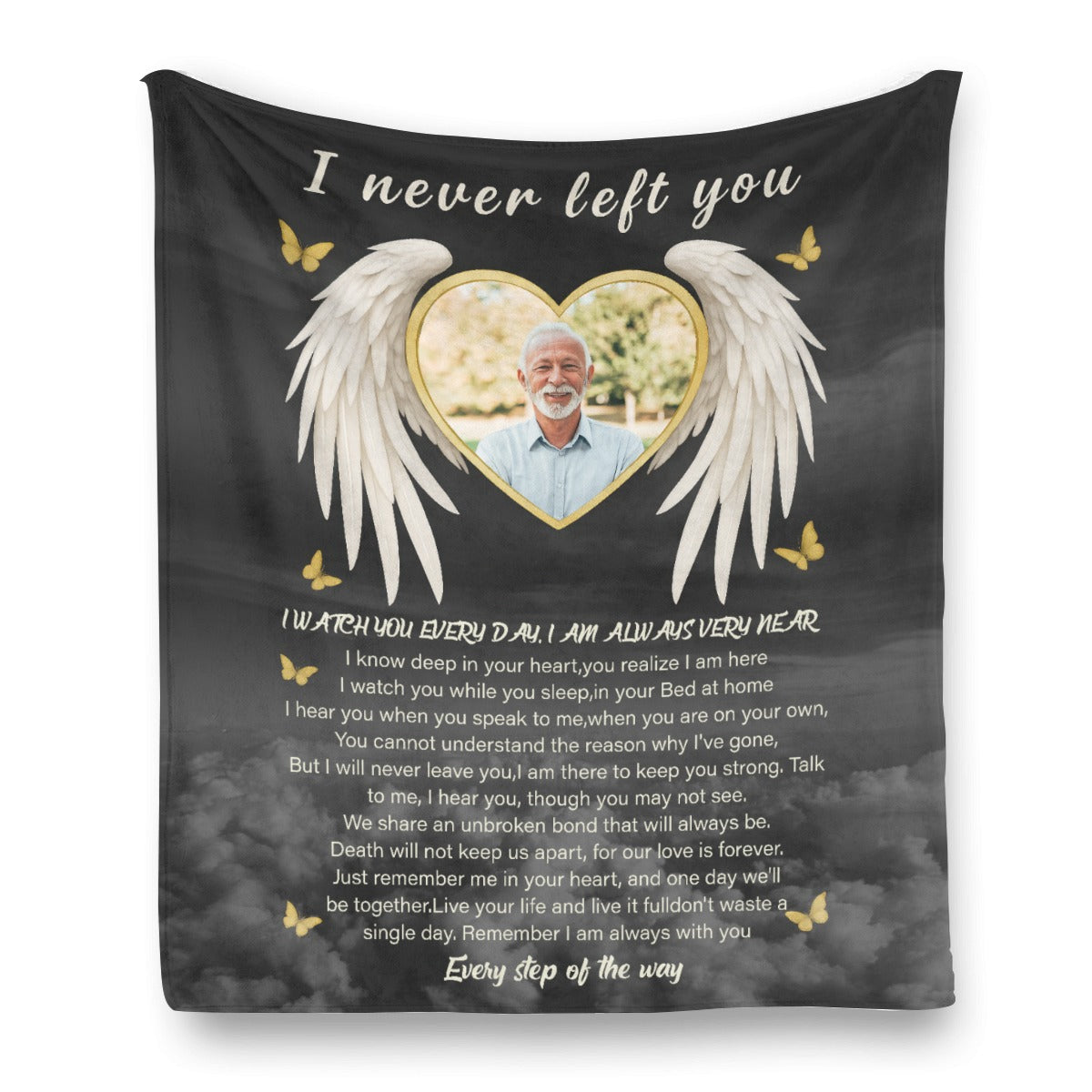 I Never Left You - Personalized Photo Blanket