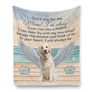 Don't Cry For My Pet Loss - Personalized Photo Blanket