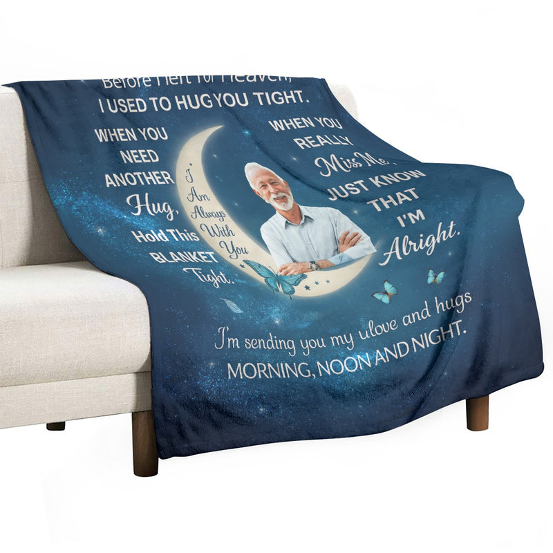 A Hug From Heaven - Personalized Photo Blanket