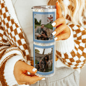 Dog Memorial Photo Skinny Tumbler 20oz