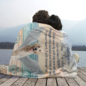 Don't Cry For My Pet Loss - Personalized Photo Blanket