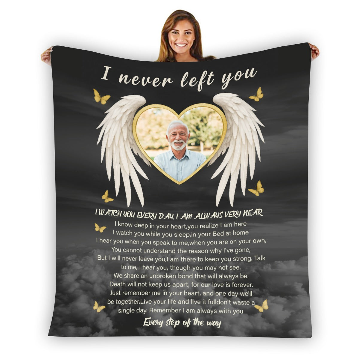 I Never Left You - Personalized Photo Blanket