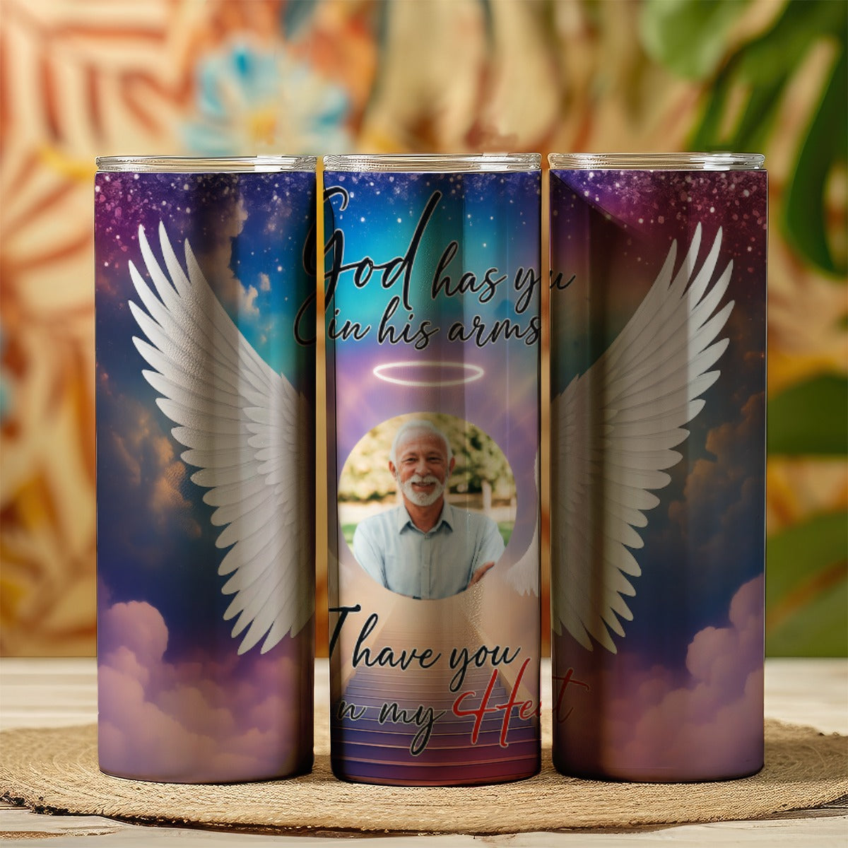 God Has You In His Arms I Have You In My Heart Skinny Tumbler 20oz