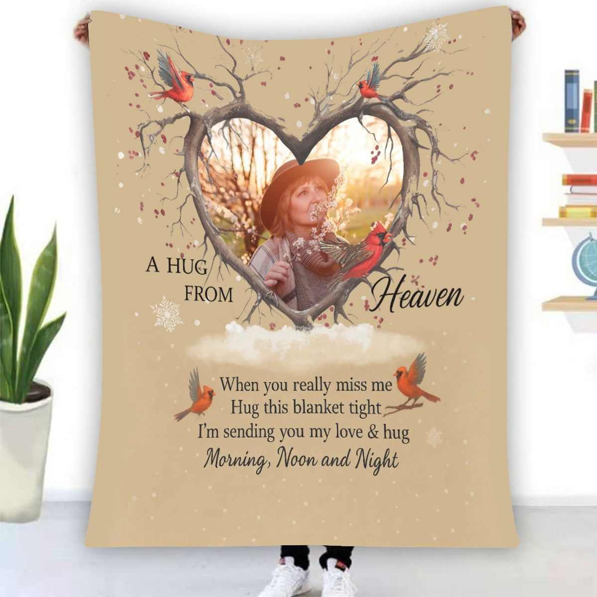 A Hug From Heaven - Personalized Photo Blanket