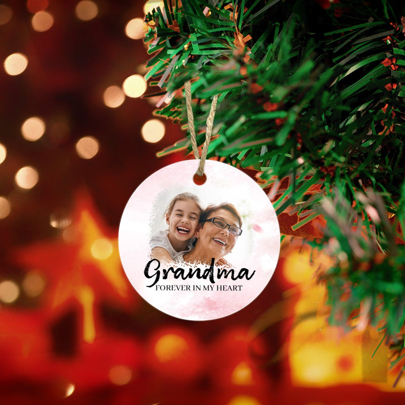 Personalized Memorial - Grandma Loss Ceramic Ornament