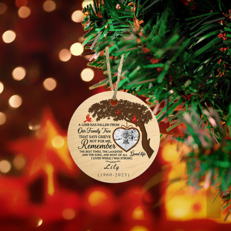 A Limb Has Fallen From Our Family Tree - Personalized Ceramic Ornament