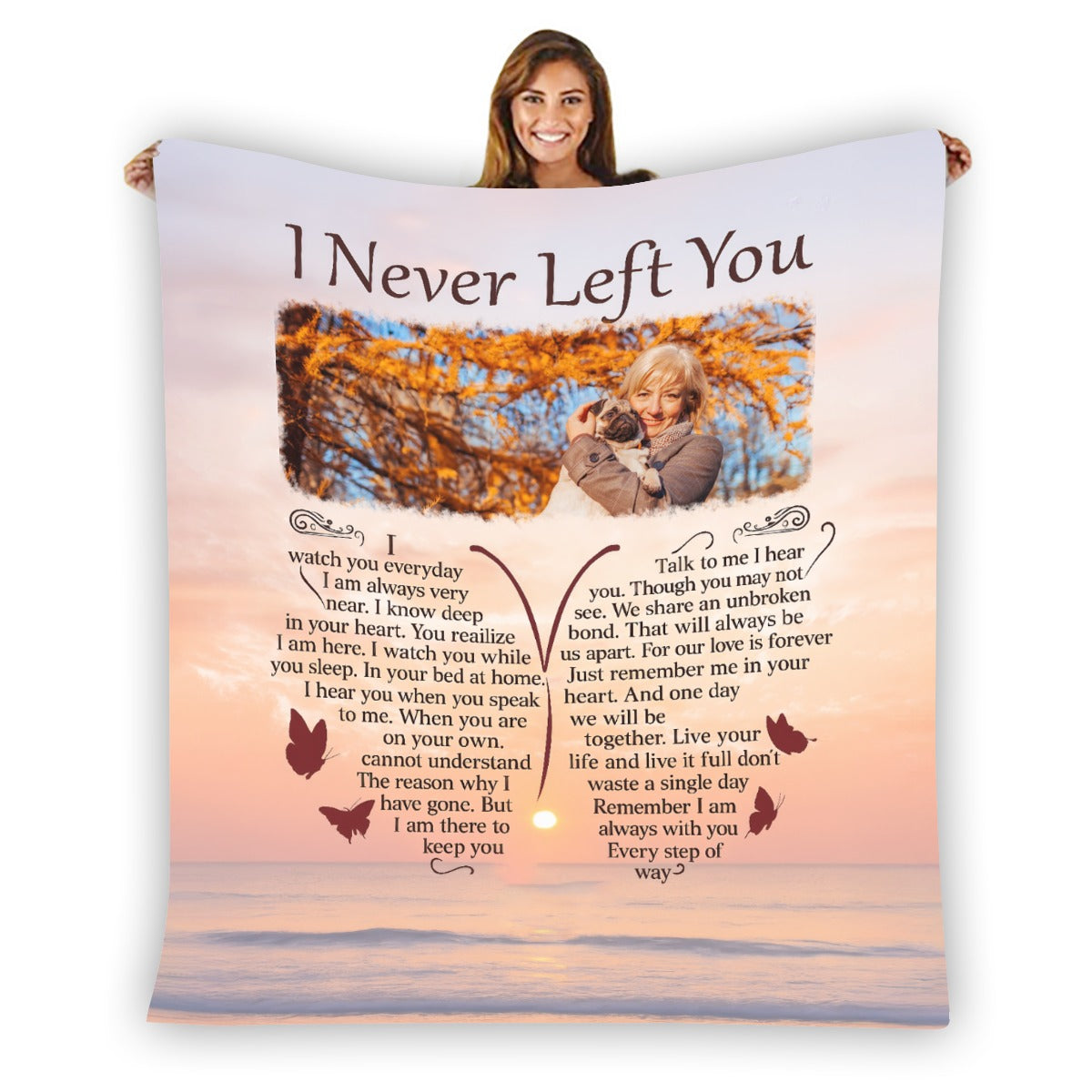 I Never Left You - Personalized Photo Blanket