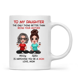 To My Daughter From Mom Personalized Mug, Heartfelt Gift For Daughter