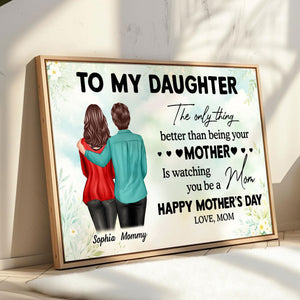 To My Daughter From Mom Personalized Poster, Heartfelt Gift For Daughter